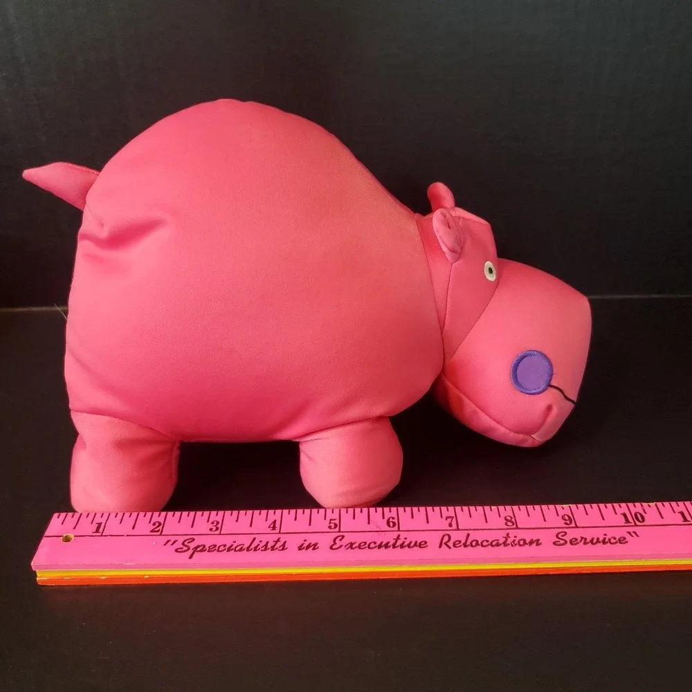Wishpets Squeezhies‎ Pink Hippopotamus Microbead Stuffed Hippo 2013 RARE FIND